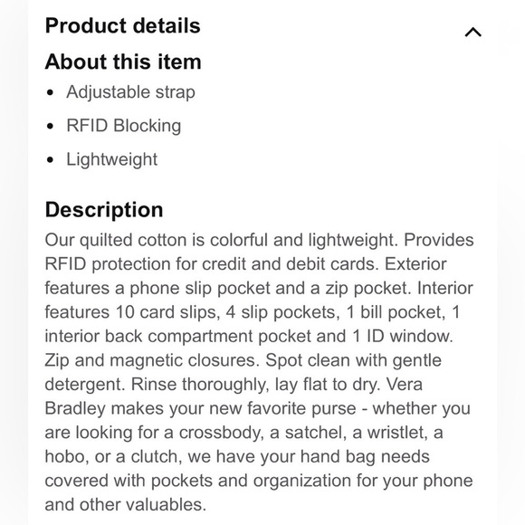 Vera Bradley RFID 3-in-1 Crossbody Wallet Mod Paisley Navy/Mint/Pink NWOT - Picture 8 of 10